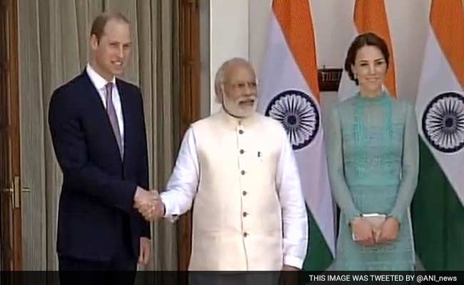 प्रिंस विलियम और केट मिडिलटन ने आज की प्रधानमंत्री नरेंद्र मोदी से मुलाकात