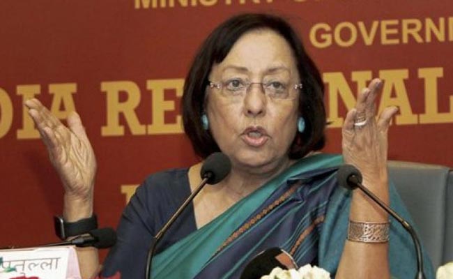 Union Minister Najma Heptullah Advocates Small Family With 2 Kids