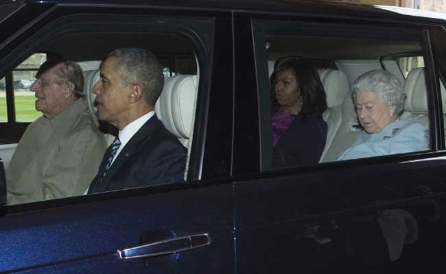 Obama Driven By Britain's 94-Year-Old Prince Philip