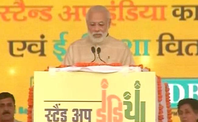 pm-narendra-modi-launches-stand-up-india-scheme-in-noida-highlights