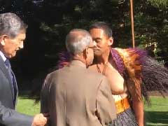 When President Pranab Mukherjee Rubbed Nose With Maori Chief In New Zealand