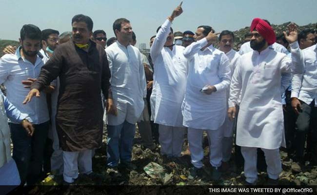 Rahul Gandhi Tours Deonar Garbage Dump, Likely To Become Election Issue