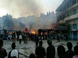 57-Year-Old School Destroyed By Fire In Shillong 57-Year-Old School Destroyed By Fire In Shillong
