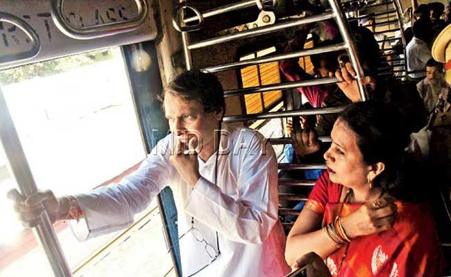 Mumbai: Union Minister Suresh Prabhu Takes A Train Down Memory Lane