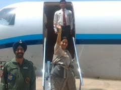 Sushma Swaraj Arrives In Iran With An Aim To Boost Ties