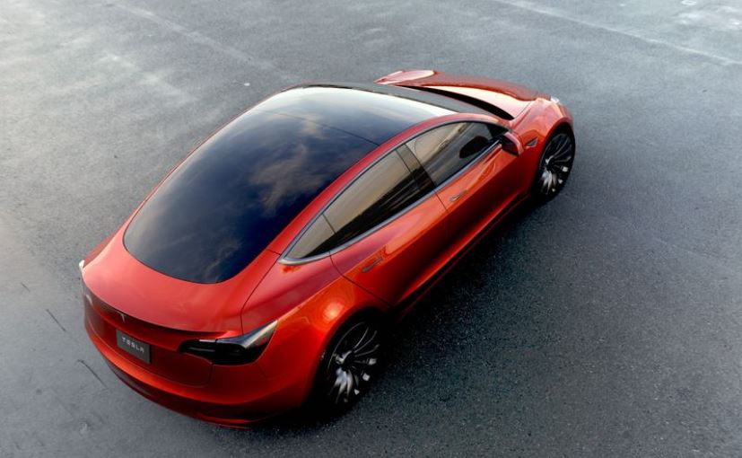 tesla model 3 red