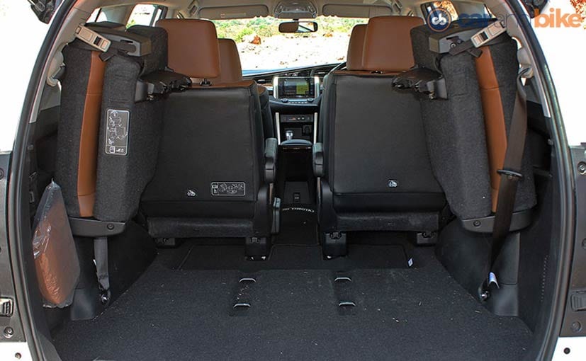 Top Model 8 Seater Innova Crysta Interior