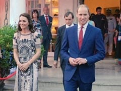 Kate Middleton Ends Day 2 in Black and White Party Dress