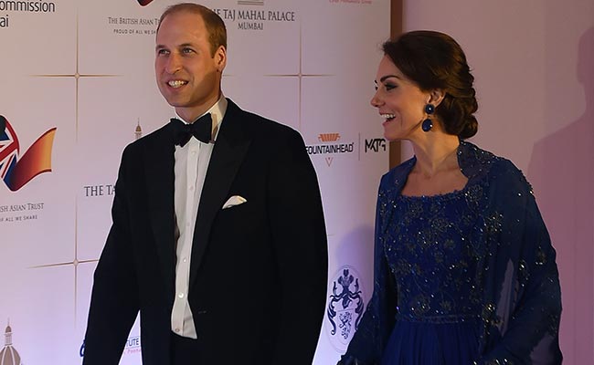 Kate Middleton Picks Royal Blue Gown With <i>Desi</i> Twist For Bollywood Gala