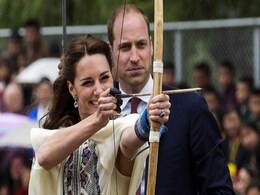 Britain's Prince William And Kate Try Archery In Bhutan Britain's Prince William And Kate Try Archery In Bhutan