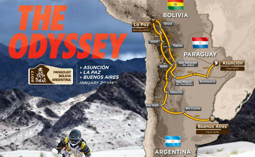 2017 Dakar Rally Route Revealed