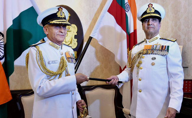 Admiral Sunil Lanba Takes Over As Chief Of Naval Staff