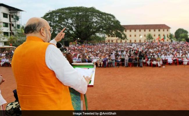 In Kerala, Amit Shah Says It's Time To 'Weed' Out Corrupt UDF Government