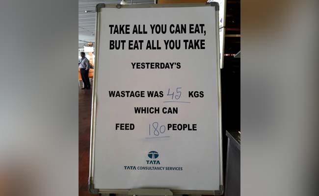 This Office Canteen Ran a Message About Wasted Food Everyone Should See