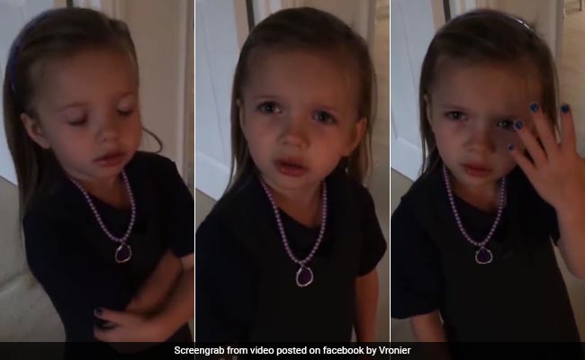 Little Girl Caught Wearing Mum's Make-Up Has the Best Reaction Ever