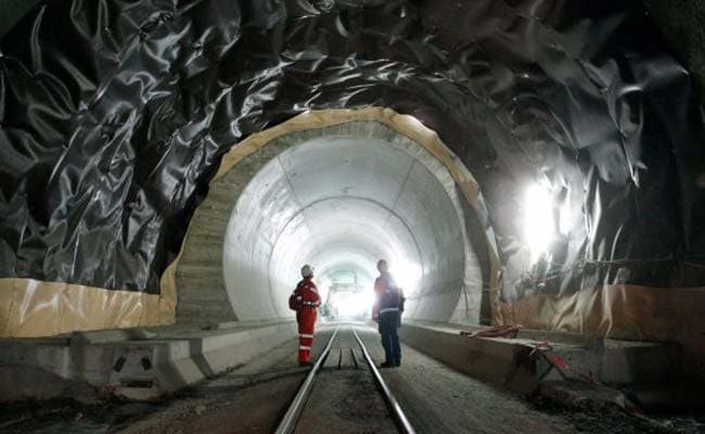 World's Longest Rail Tunnel Sees Light At End Of Decades' Wait