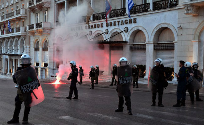 Police Fire Tear Gas At Protesters Outside Greek Parliament: Report