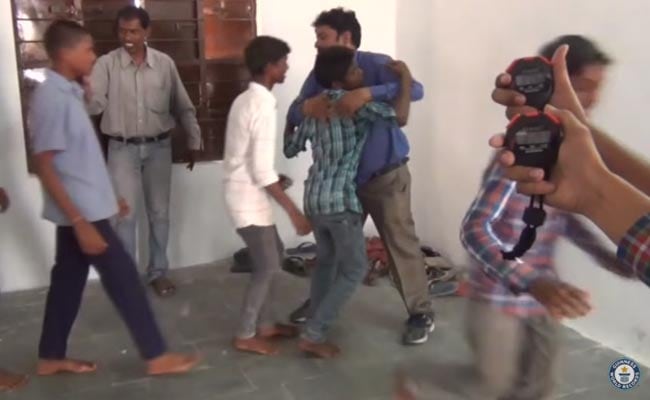 Hilarious Video Shows Indian Setting World Record For Most Hugs in a Minute