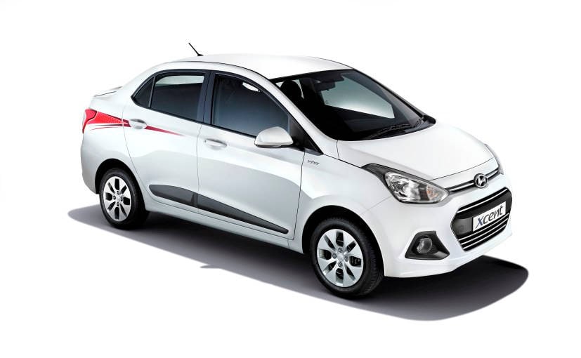 hyundai xcent special edition front profile