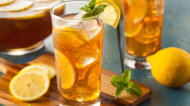 Summer Peach-Lavender Iced Tea - A Life Delicious