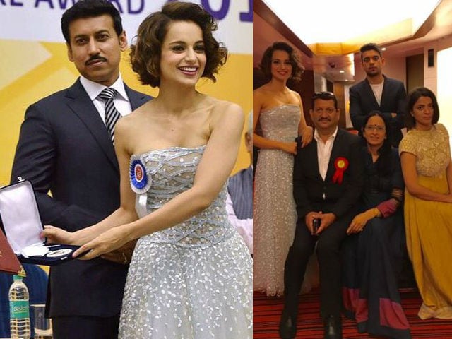 Kangana Collects National Award, 'Matter of Great Pride,' Says Father