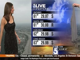 'Sweatergate': Bare-Shouldered Female Meteorologist Handed Cover-Up Cardigan On Air, Twitter Erupts 'Sweatergate': Bare-Shouldered Female Meteorologist Handed Cover-Up Cardigan On Air, Twitter Erupts