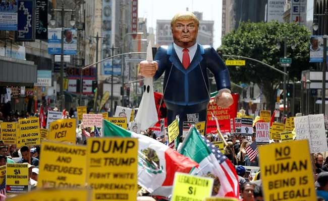 May Day Rally In Los Angeles Features Strong Anti-Trump Theme