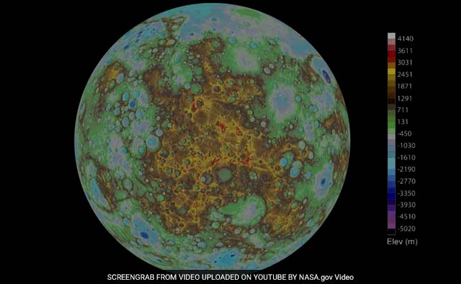 NASA Releases First-Ever Global Topographic Model Of Mercury