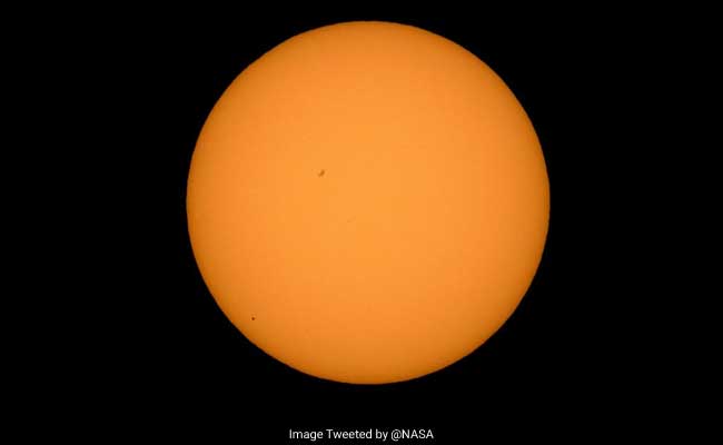 Mercury, A Dot Across The Sun In Rare Event This Evening