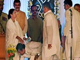 Mamata Banerjee Rules Again, New Ministers Touch Her Feet Mamata Banerjee Rules Again, New Ministers Touch Her Feet