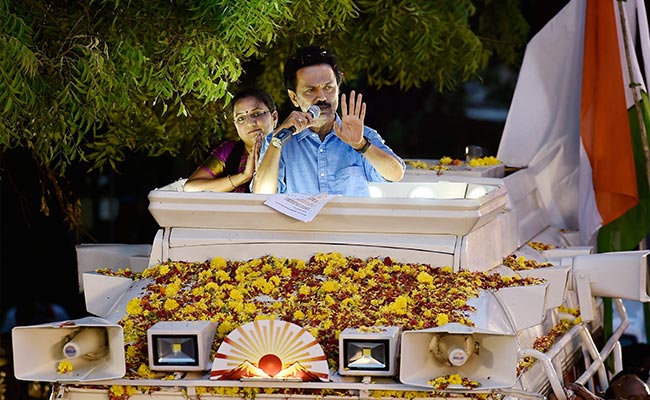 MK Stalin Attacks AIADMK For 'No Steps' For Police In Its Manifesto