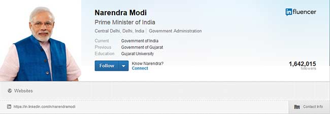 LinkedIn पर भी सबसे ज़्यादा Follow किए जाने वाले नेताओं में शुमार हैं PM नरेंद्र मोदी