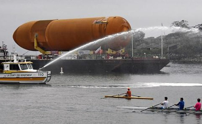 NASA Fuel Tank Arrives At Port Ahead Of Trip Through Los Angeles