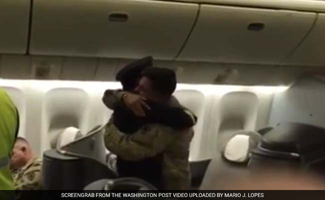 'What Are You Doing On My Aircraft?': Pilot Surprises Son On Flight Home From Deployment