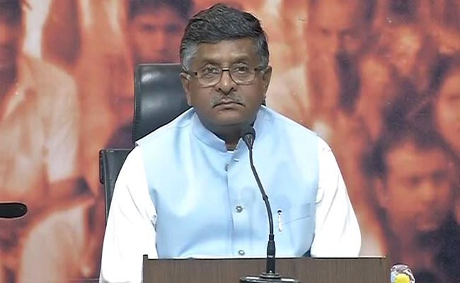 'Chaiwala' PM Committed To Poor Unlike Congress, Says Ravi Shankar Prasad