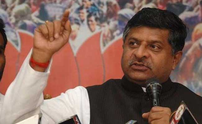 Congress Protected Corrupt DMK Ministers, Says Ravi Shankar Prasad
