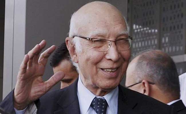 No 'Backdoor' Diplomacy With India, Says Pakistan's Sartaj Aziz