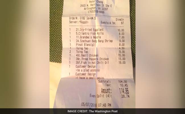 Servers Trash Customers In Private Note On Check - Then Forget To Delete It