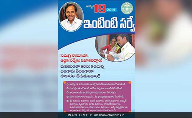 Telangana Household Survey Enters Limca Book Of Records