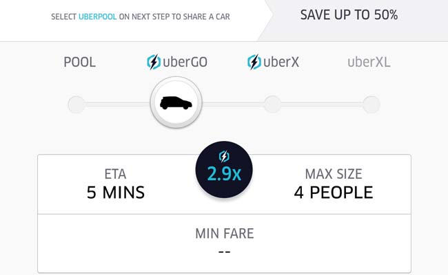 uber conference pricing
