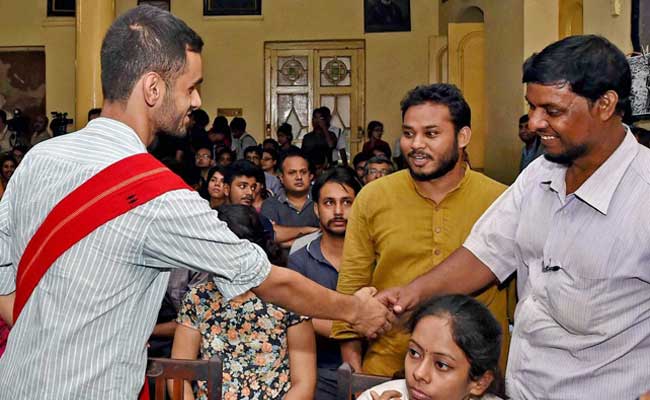 BJP Yuva Morcha Stages Protest March Against Umar Khalid