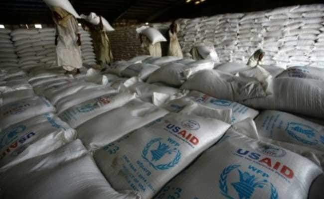 US Aid Ship Docks With Food For Sudan War Zones