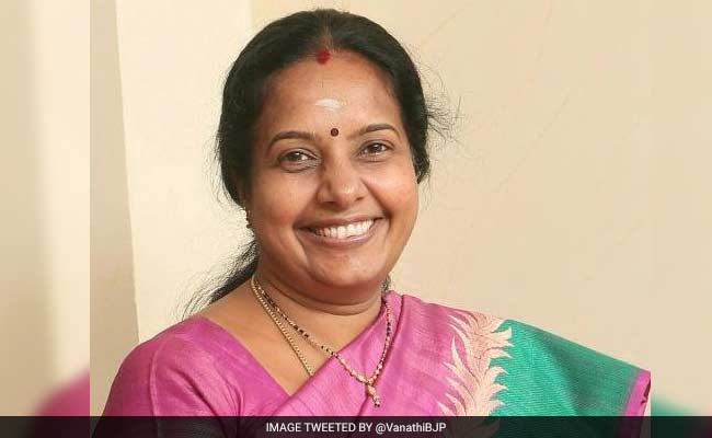 Vanathi Srinivasan Appointed Chief Of BJP Mahila Morcha