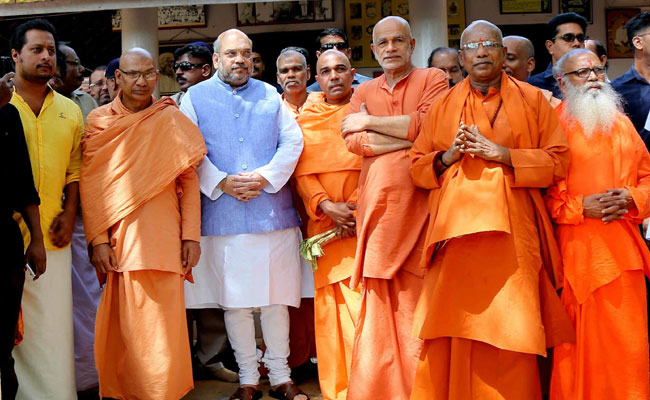 BJP Chief Amit Shah Visits Kerala's Sivagiri Mutt