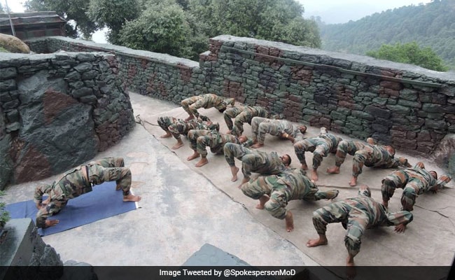 Armed Forces Mark Second International Yoga Day Across Land And Sea