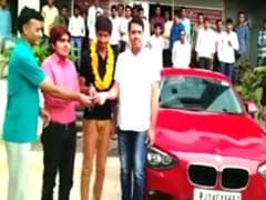 Some Reward This. JEE Topper Gifted BMW by Rajasthan Coaching Institute