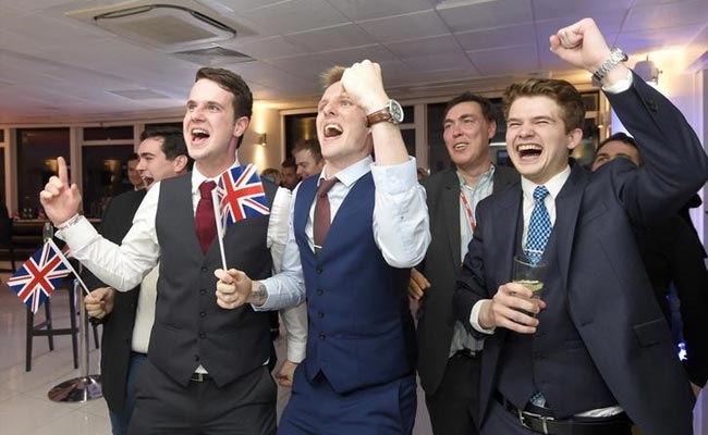 Brexit Supporters Cheer As Britain Decides To Leave European Union After Referendum