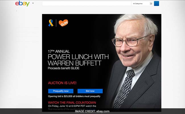 Private Lunch With Warren Buffett Goes To Highest Bidder For $3.4 Million