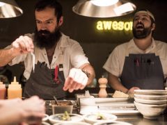 The Dilemma of Every Cool Dude Chef: Beards Are in, Beard Nets Aren't. The Dilemma of Every Cool Dude Chef: Beards Are in, Beard Nets Aren't.