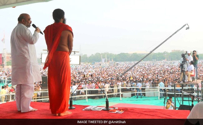 Over 1 lakh People Perform Yoga In Faridabad, Claims World Record